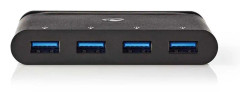 TCARF200BK - USB typ-C datorhubb 4-Port USB-A-uttag, Nedis