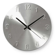 Rund väggklocka | 30 cm diameter | Aluminium