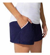 ASICS Court Shorts Navy w Pockets Women