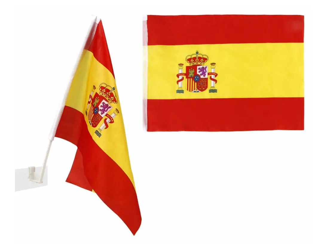 Flagga Bil Spanien
