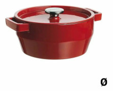 Kastrull med lock Pyrex Slow Cook Gjutjärn