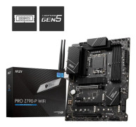 MSI PRO Z790-P WIFI - Moderkort - ATX - LGA1700-uttag - Z790 Chipuppsättning - USB-C Gen 2x2, USB 3.2 Gen 2, USB 3.2 Gen 1, USB-C Gen2 - 2.5 Gigabi...