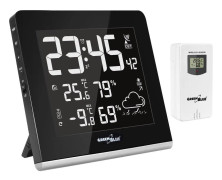 Weather station wireless 9 colors GreenBlue GB151 DCF VA LCD