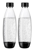 SodaStream DuoPack Fuse 2 x 1 liters plastflaska – Tål diskmaskin (BPA-fri) – Ersättningsflaskor för SodaStream Water Carbonator med PET-flaskor