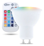 Forever Light Fjärrstyrd LED-lampa RGB+Vit, GU10 5W