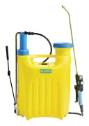 GLORIA Hobby 1800, Rygghängd trädgårdsspruta, 18 l, 23,3 l, Blå, Gul, Plast, Plast