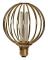 LED-lampa Star Trading E27 G125 Globe Gold
