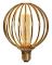 LED-lampa Star Trading E27 G125 Globe Gold