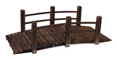 Rootz Garden Bridge - Träbro - Bro - Träspång - Pond Bridge - Mörkbrun - 152,5Lx67Bx48H cm