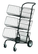 Flerfunktionsvagn Archivo 2000 Alba 46 x 62 x 95 cm Metall 3 Korgar Svart. Size-L