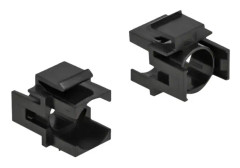Delock Keystone cover - Chassi med modulär insättning - svart (paket om 4)