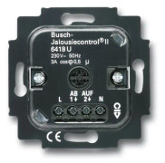 Busch-Jaeger 6418 U, Ställdon till persienn-/ fönsterluckstängare, Infälld, 2 channels, IP20, Svart, CE
