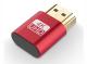 VGA Virtual Display Adapter HDMI 1.4 DDC EDID Dummy Plug Headless Display Emulator (Red)