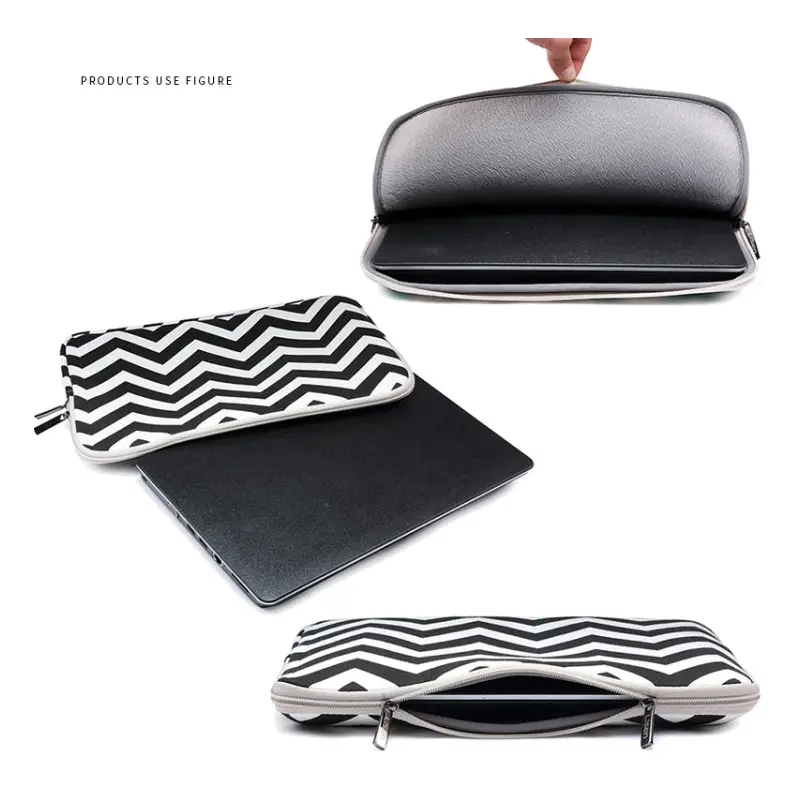 LiSEN LS-525 Wavy Pattern Notebook Liner Bag, Size: 10 inches(Black)