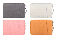 ND08 Sheepskin Notebook Iner Bag, Size:14.1-15.4 inch(Pink)