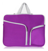 T228 Diving Material Computer Bag Multi-pocket Laptop Liner Bag, Size: 13 Inch(Purple)