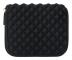 Diamond Texture Laptop Power Bag, Size: 16 x 13 x 1.5cm (Black)