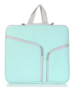 T228 Diving Material Computer Bag Multi-pocket Laptop Liner Bag, Size: 10 Inch(Mint Green)