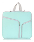 T228 Diving Material Computer Bag Multi-pocket Laptop Liner Bag, Size: 13 Inch(Mint Green)
