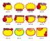 WM208 10bags 21x15cm Explosion Sticker Product Price Tag Supermarket Price Label