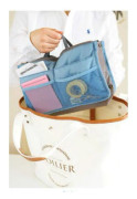 Waterproof Folding Travel Bag Nylon Large Capacity Sundries Storage Bag(Sky Blue)