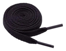 Platta Skosnören, 120 cm - Svart
