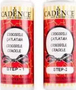 DP Craft Medium do spękań CADENCE Crocodile krok 1x2 - biały, 70+70 ml Dalprint