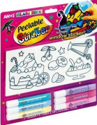 Amos Stained glass paints AMOS PS10B06 - 6 colors with stickers