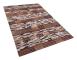 Beliani Rug Patchwork Leather 140 x 200 cm Brown HEREKLI