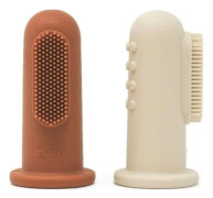 Mushie 2 Första fingerborstarna Clay & amp; Shifting Sand Mushie