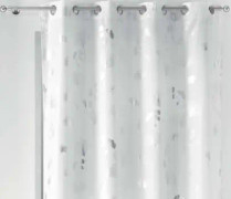 Douceur d`Interieur ZASŁONA BLOOMY - Vit Silver 140x260