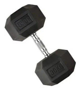 SKO Toorx Hex rubber dumbbell 30kg