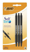 Bic PEN SOFT FEEL BIC BLACK BLISTER 3 PCS