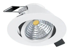 EGLO Saliceto, Nedtryckbar spotlight, Glödlampan/-lamporna kan inte bytas ut, 1 lampor, LED, 4000 K, Vit