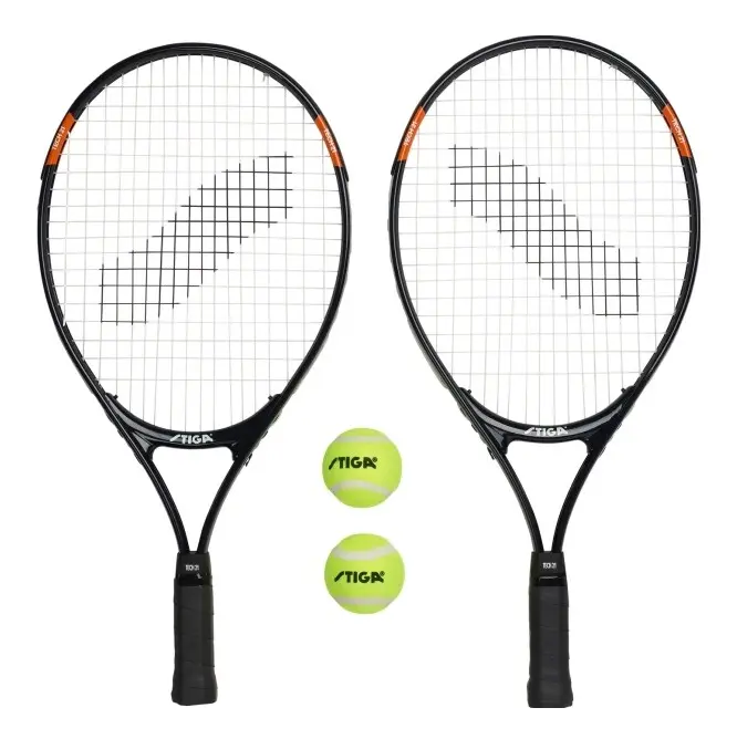 Stiga 77-4620-21, Svart, Orange, Gjuten aluminium, 2 styck, Tennisboll