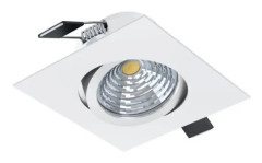 EGLO Saliceto, Nedtryckbar spotlight, Glödlampan/-lamporna kan inte bytas ut, 1 lampor, LED, 4000 K, Vit