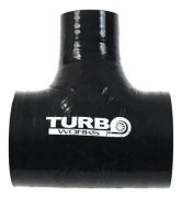 TurboWorks T-stycke anslutningsdon Svart 63-32mm