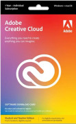 Adobe Creative Cloud - 12-month full membership, for teachers and students, activation card