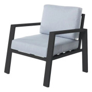 Trädgårdssoffa Thais 73,20 x 74,80 x 73,30 cm Grafit Aluminium