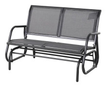 Rootz gungstol - 2-sits gungstol - Trädgårdsbänk - Trädgårdsgungbänk - Trädgårdsmöbler - Grå - 120 x 70 x 85 cm