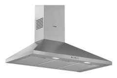 Bosch Serie | 2 DWP94BC50 - Kåpa - skorsten - bredd: 90 cm - djup: 50 cm - utsug och återcirkulering (-) - med inbyggd motor - rostfritt stål