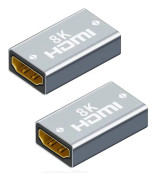 NÖRDIC HDMI 2.1 8K Hona till hona kabelförlängare HDMI könbytare