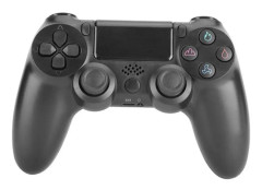 Trådlös spelkontroll för PS4 Game med högtalare och stereoheadsetuttag - Svart