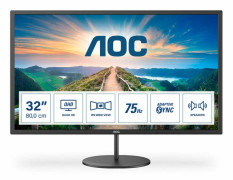 AOC V4 Q32V4, 80 cm (31.5"), 2560 x 1440 pixlar, 2K Ultra HD, LED, 4 ms, Svart