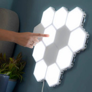 LED-lampa / Vägglampa - Hexagon (3-pack)