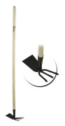 DEDRA Straight hoe with a fork, 113cm long