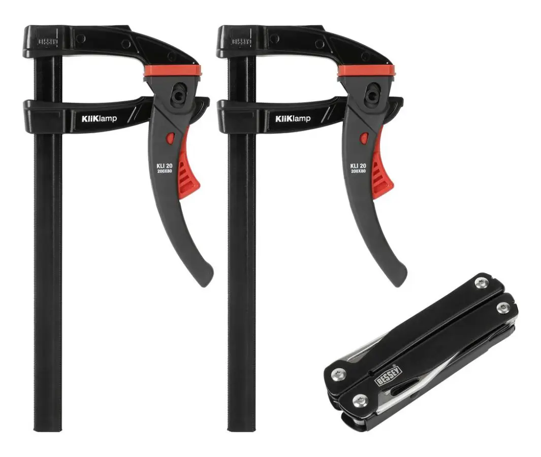 Skruvtving Bessey KLI-SET-A Gapdjup:80 mm