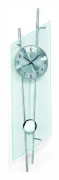 Wall Clock AMS 5200, Quartz, Silver, Analogue, Classic