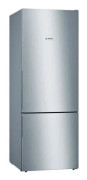 Bosch Serie | 4 KGV58VLEAS - Kylskåp/frys - bottenfrysskåp - bredd: 70 cm - djup: 77 cm - höjd: 191 cm - 503 liter - Klass E - stål