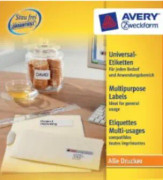 Avery Zweckform 3484 - Vit - 37 x 105 mm 3200 etikett(er) (200 ark x 16) etiketter